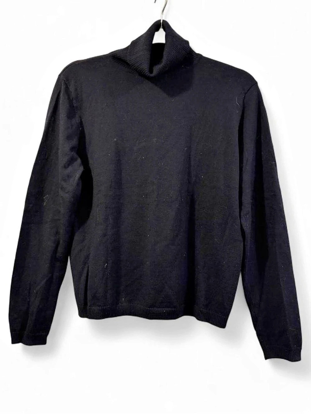 Pendleton Merino Wool Turtleneck Sweater Black Medium